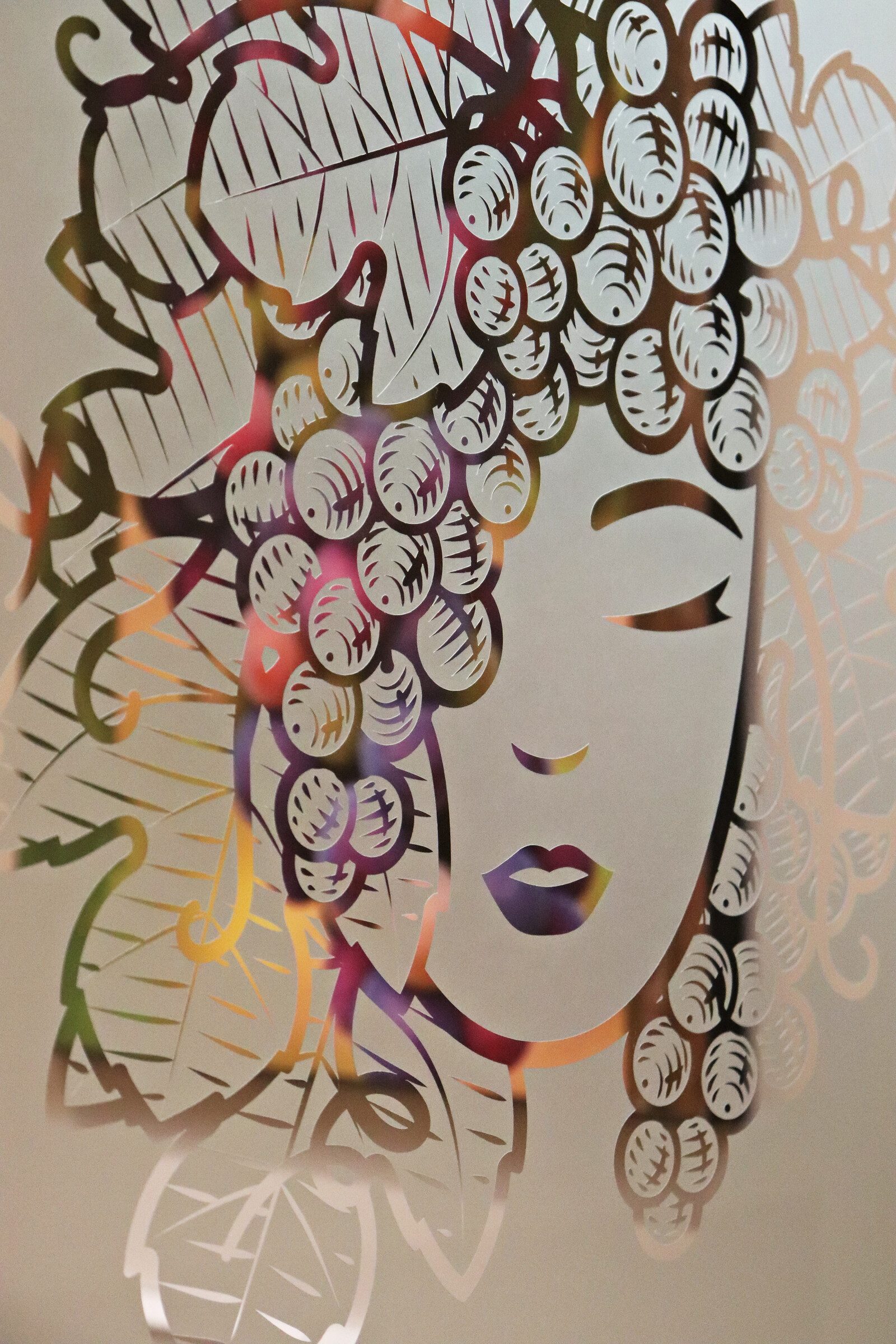 Wall art inside Hoppin’ Vines