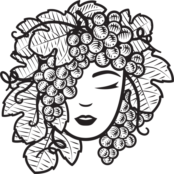 Vine Lady, the Hoppin' Vines wine cellar mascot