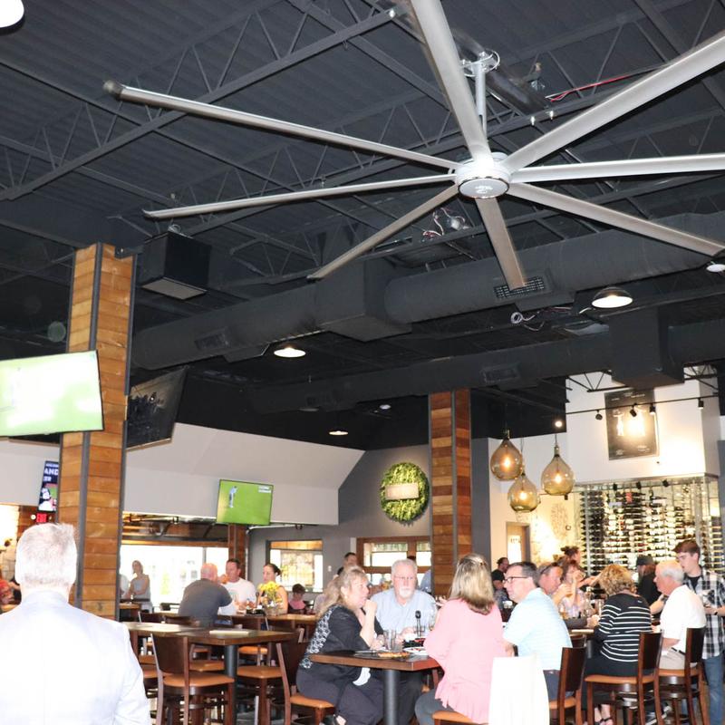 Interior seating area at Hoppin' Vines
